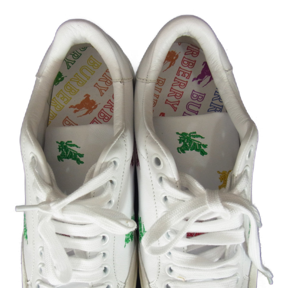 BURBERRY バーバリー Timsbury ローカット スニーカー ホワイト系 35【中古】