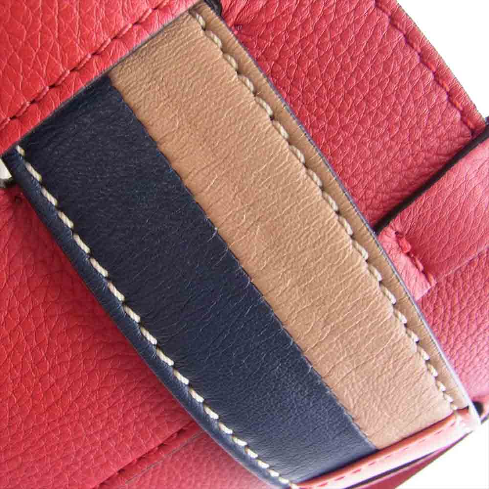 BURBERRY バーバリー THE BELT BAG 2WAY レザー ベルト トート ショルダー バッグ レッド系【中古】