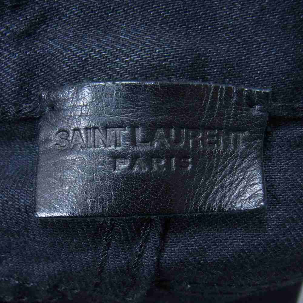 SAINT LAURENT サンローラン 534353 YF805 D-18 M/SL-LW ボタンフライ スキニー ブラックデニム パンツ ブラック系 28【中古】