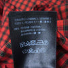 BALENCIAGA バレンシアガ 19SS 556869 オーバーサイズ チェック 半袖 シャツ レッド系 37【極上美品】【中古】