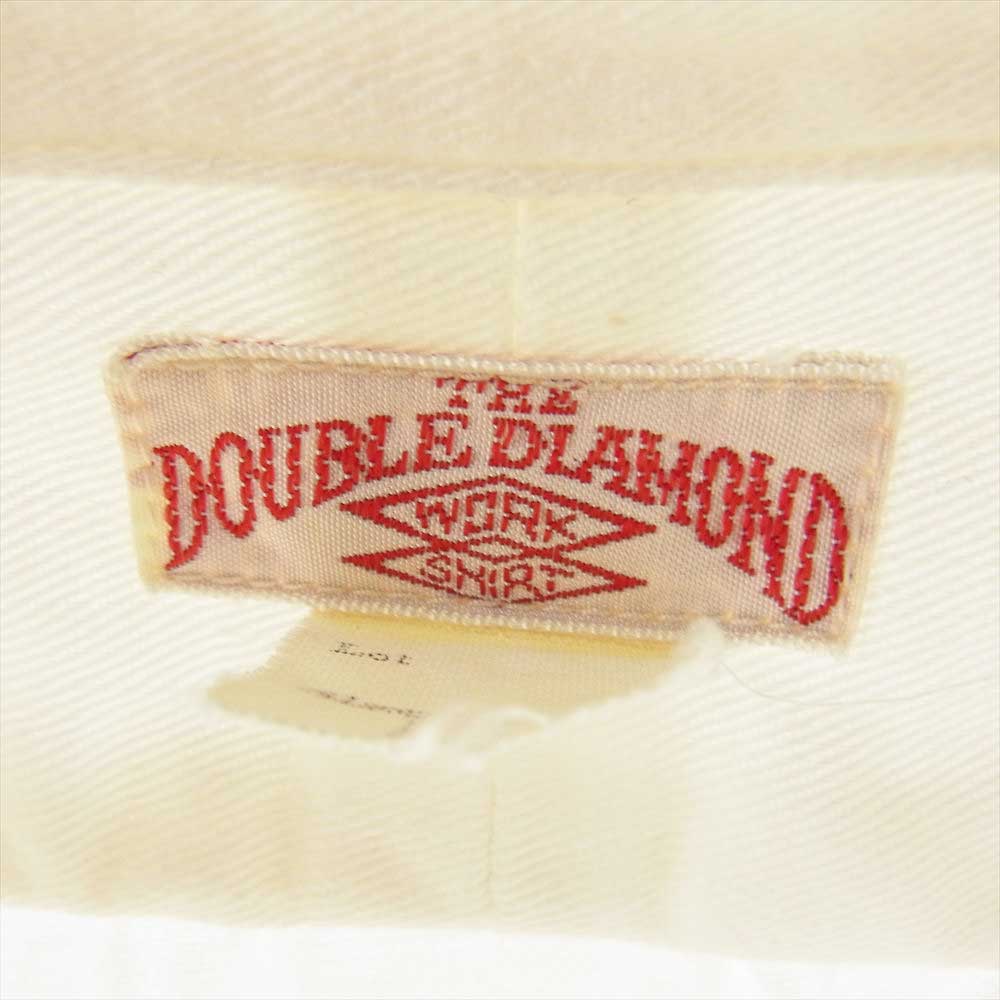 The REAL McCOY'S ザリアルマッコイズ DOUBLE DIAMOND ダブルダイヤモンド 長袖 ワーク シャツ ホワイト系 16【中古】