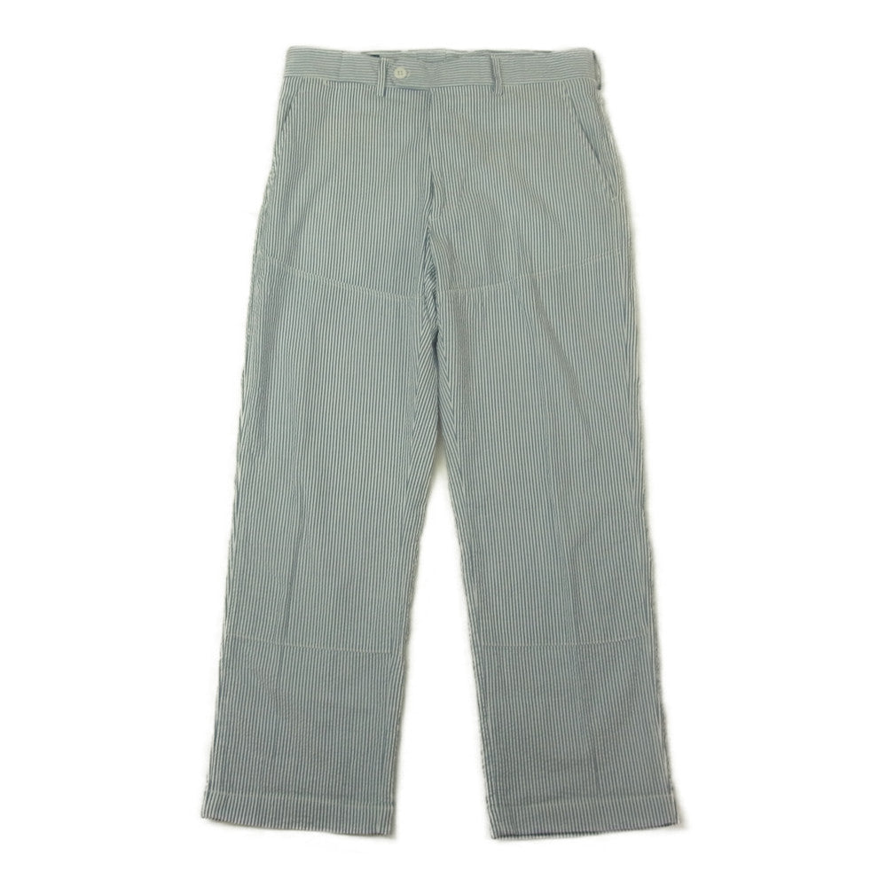 ブラックベアブランド  実名復刻 シアサッカー ストラップ スラックス パンツ ホワイト系 ブルー系 32【中古】