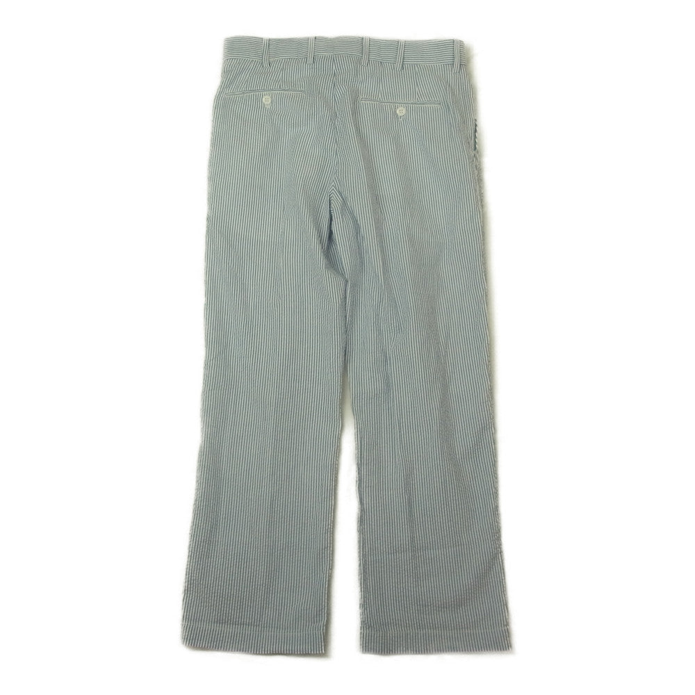 ブラックベアブランド  実名復刻 シアサッカー ストラップ スラックス パンツ ホワイト系 ブルー系 32【中古】