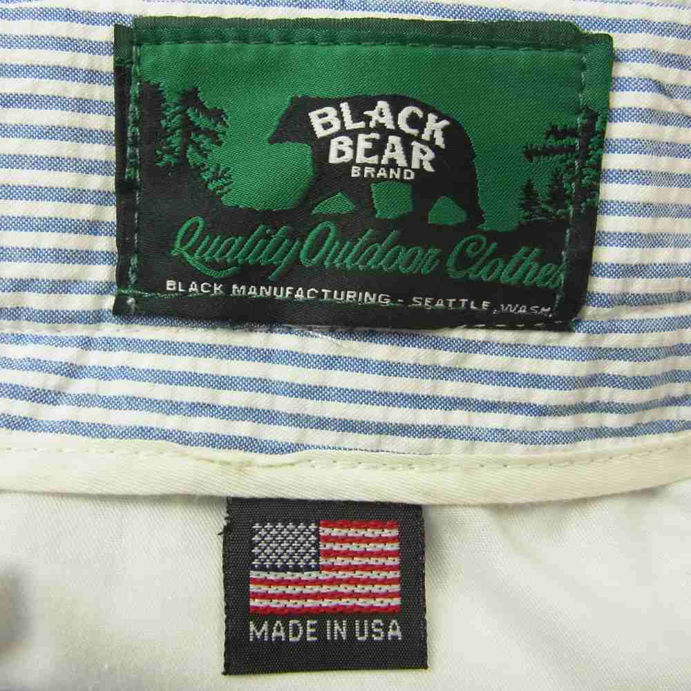 ブラックベアブランド  実名復刻 シアサッカー ストラップ スラックス パンツ ホワイト系 ブルー系 32【中古】