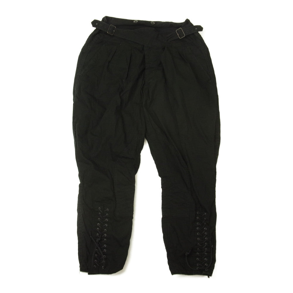 BLACK SIGN ブラックサイン 加工 ウエストベルト 裾レースアップ ジョッパーズ パンツ ブラック系 32【中古】