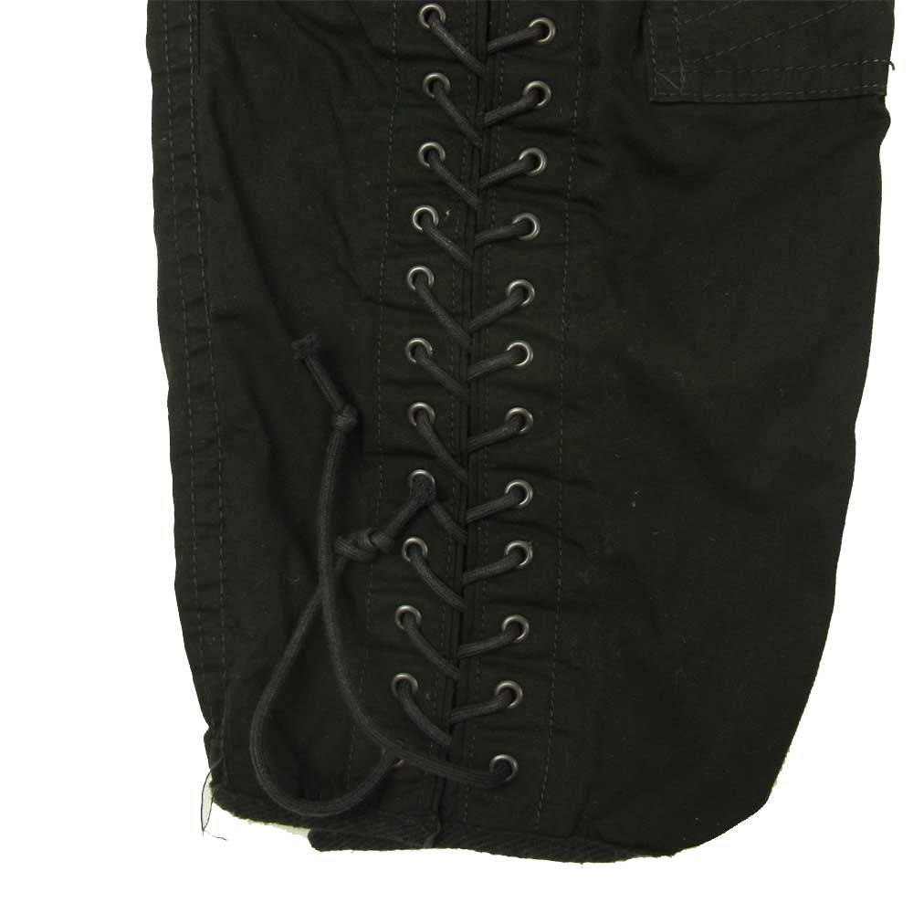 BLACK SIGN ブラックサイン 加工 ウエストベルト 裾レースアップ ジョッパーズ パンツ ブラック系 32【中古】