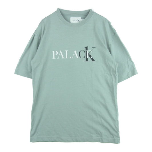 パレス 22SS Calvin Klein Tee カルバンクライン 半袖 Tシャツ コットン ベトナム製 グレー系 S【中古】