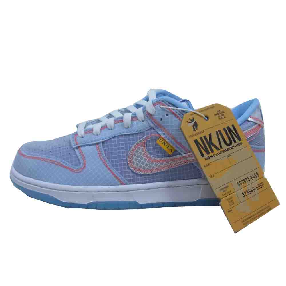 NIKE ナイキ DJ9649-400 UNION ユニオン DUNK LOW PASSPORT PACK ダンクロー パスポートパック ライトブルー系 US9.5【新古品】【未使用】【中古】