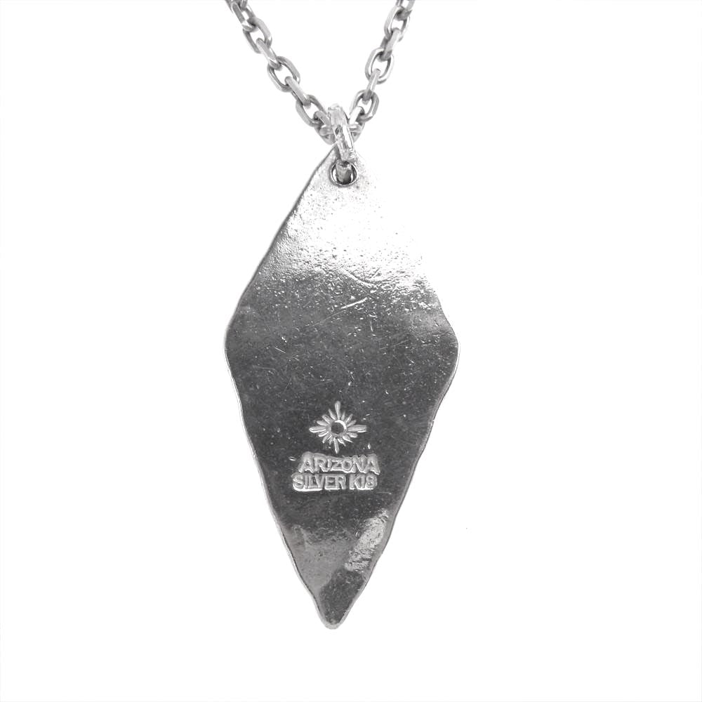 ARIZONA FREEDOM アリゾナフリーダム K18太陽神付き 唐草刻印 ペンダントトップ 小豆チェーン ネックレス シルバー系【中古】