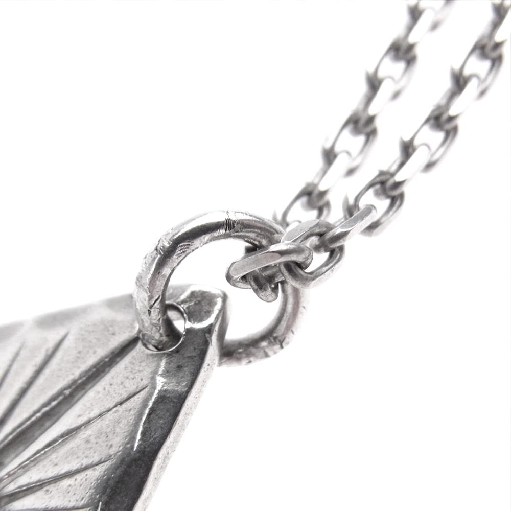 ARIZONA FREEDOM アリゾナフリーダム K18太陽神付き 唐草刻印 ペンダントトップ 小豆チェーン ネックレス シルバー系【中古】