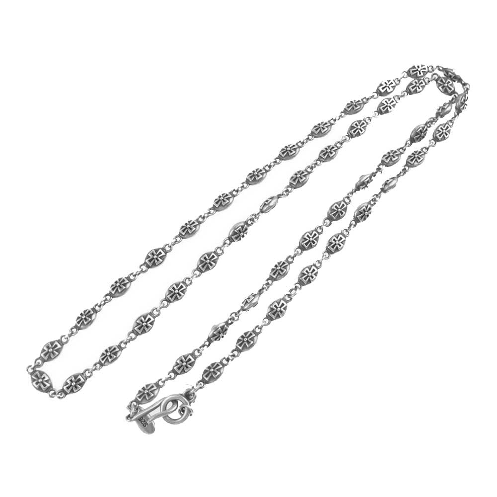 Justin Davis ジャスティンデイビス SNJ121 HEAVY CROSS CHAIN ヘビー クロス チェーン 70cm シルバー系【中古】