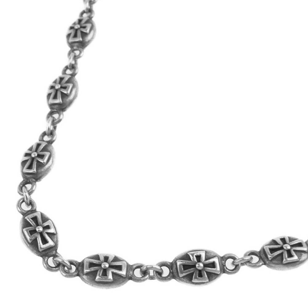 Justin Davis ジャスティンデイビス SNJ121 HEAVY CROSS CHAIN ヘビー クロス チェーン 70cm シルバー系【中古】