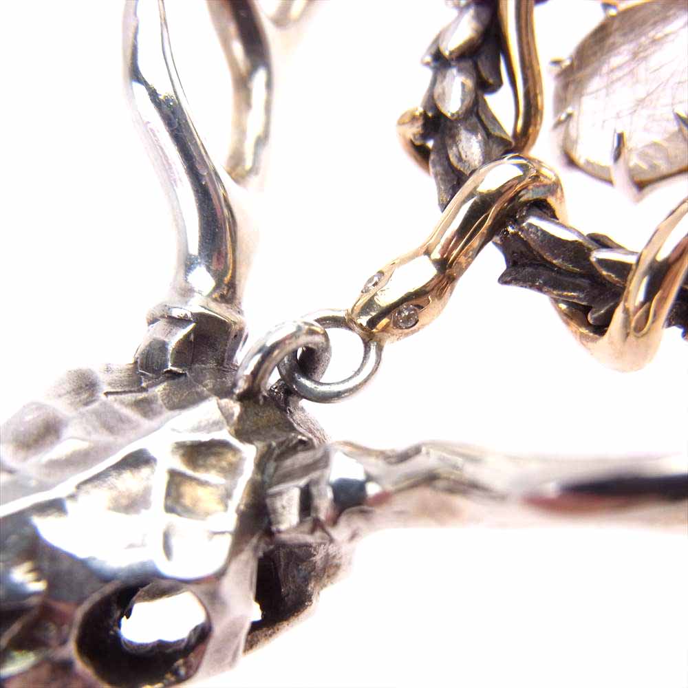 ヴェルヴェットラウンジ Silver925/K18 Dawn and Dusk ドーンアンドダスク ペンダント スモーキールチルクォーツ w/ダイヤ ネックレス シルバー系【中古】