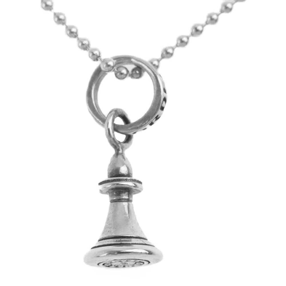 ROYAL ORDER ロイヤルオーダー SP495 P&T販売証明書付属 ビショップ ペンダントトップ 1.5mm ボールチェーン ネックレス シルバー系【中古】