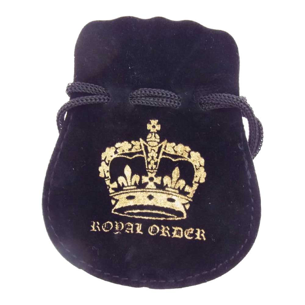 ROYAL ORDER ロイヤルオーダー SP495 P&T販売証明書付属 ビショップ ペンダントトップ 1.5mm ボールチェーン ネックレス シルバー系【中古】