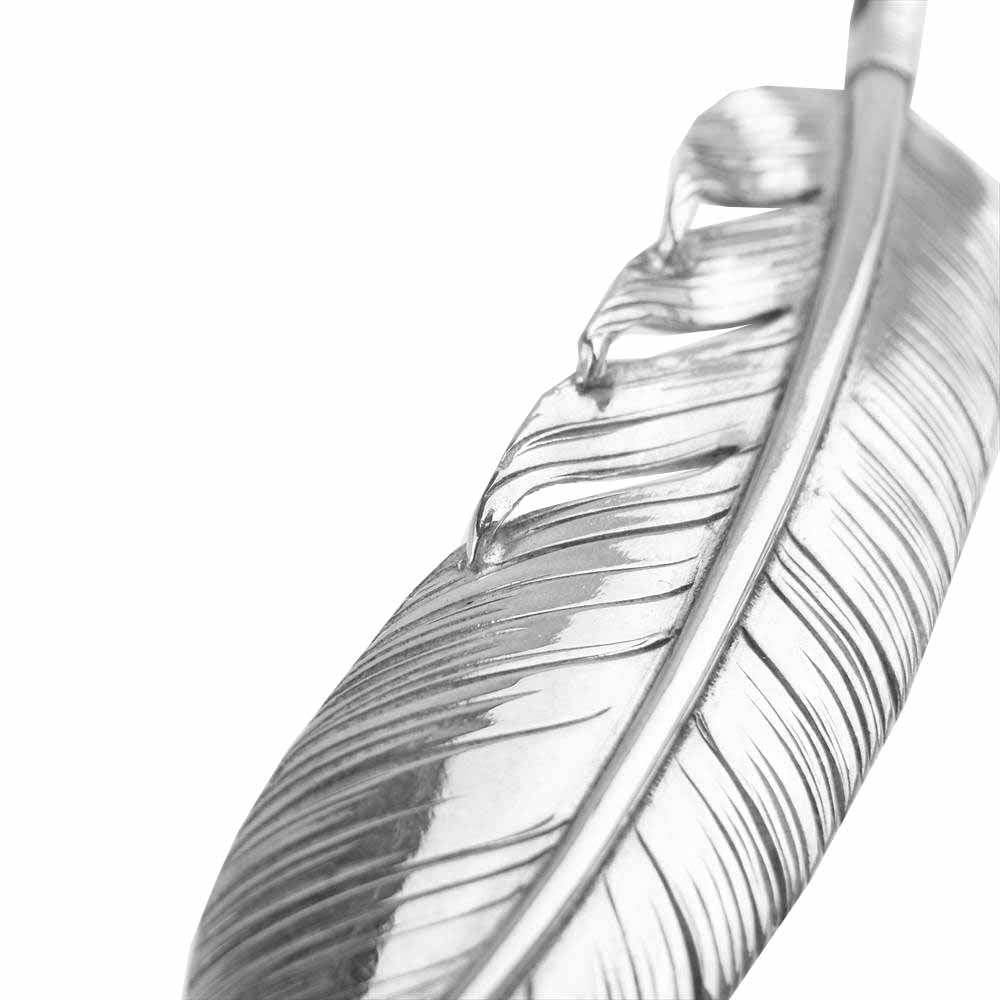 鷲見太郎 P&T販売証明書付属 L feather 02 Lフェザー 02 銀巻 ペンダントトップ シルバー系【中古】