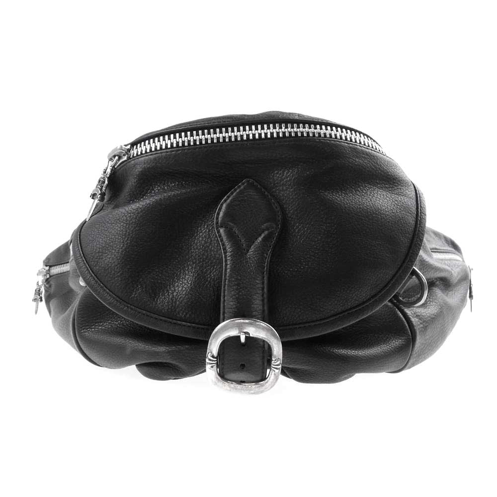 CHROME HEARTS クロムハーツ（原本有） SNAT PACK XL スナットパック ダガー ガンスリンガー レザー ウエストバッグ ブラック系【中古】