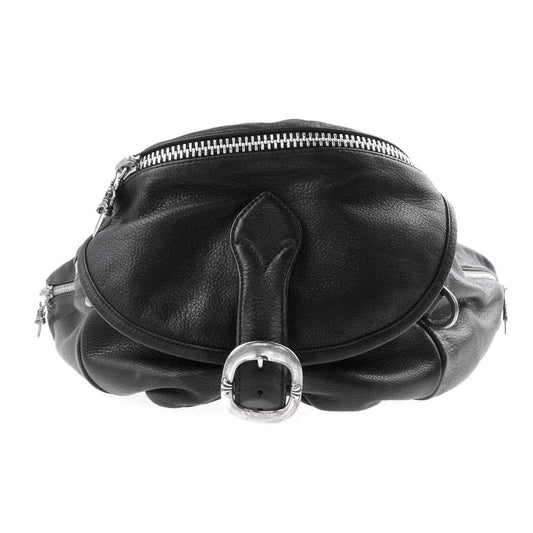 CHROME HEARTS クロムハーツ（原本有） SNAT PACK XL スナットパック ダガー ガンスリンガー レザー ウエストバッグ ブラック系【中古】