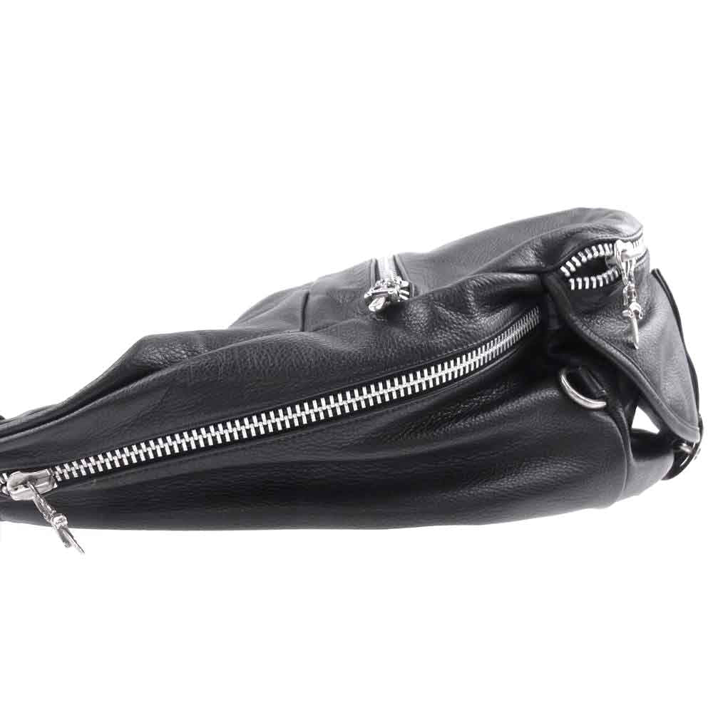 CHROME HEARTS クロムハーツ（原本有） SNAT PACK XL スナットパック ダガー ガンスリンガー レザー ウエストバッグ ブラック系【中古】