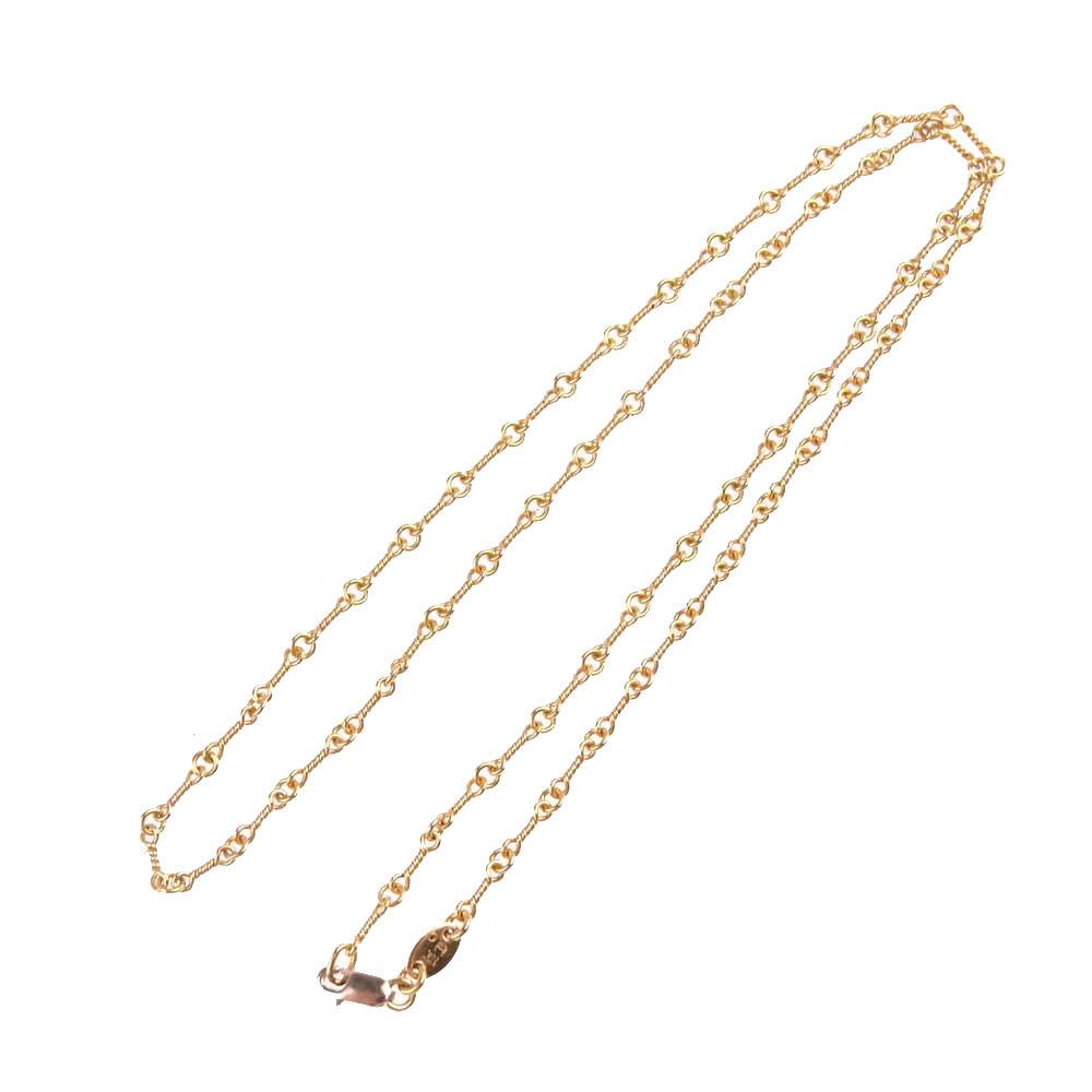 CHROME HEARTS クロムハーツ（原本有） 22K NECKCHAIN T20 ツイストチェーン 20inch 20インチ ネックレス ゴールド系【中古】