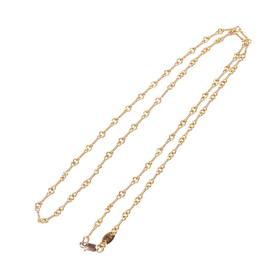 CHROME HEARTS クロムハーツ（原本有） 22K NECKCHAIN T20 ツイストチェーン 20inch 20インチ ネックレス ゴールド系【中古】