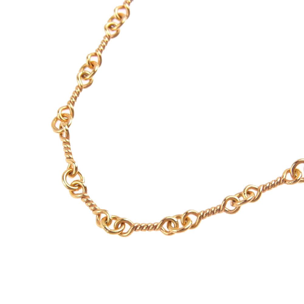 CHROME HEARTS クロムハーツ（原本有） 22K NECKCHAIN T20 ツイストチェーン 20inch 20インチ ネックレス ゴールド系【中古】