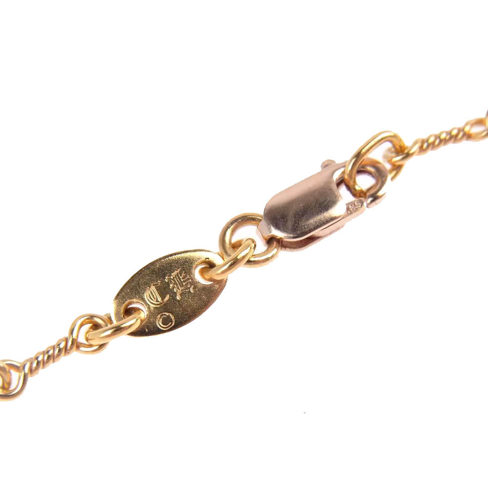 CHROME HEARTS クロムハーツ（原本有） 22K NECKCHAIN T20 ツイストチェーン 20inch 20インチ ネックレス ゴールド系【中古】