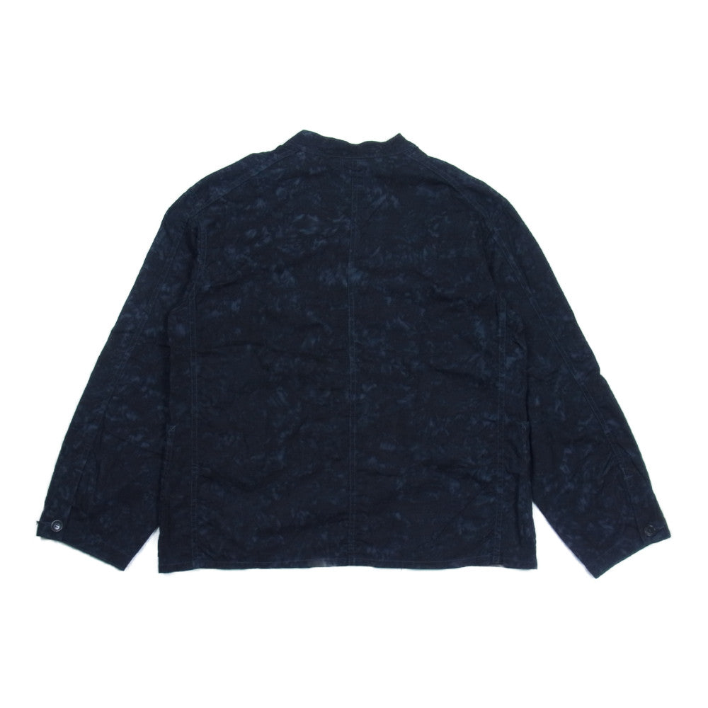 POST OVERALLS ポストオーバーオールズ 1109R Liquid Batik リキッドバティック タイダイ バナナカラー ジャケット ブラック系 S【美品】【中古】