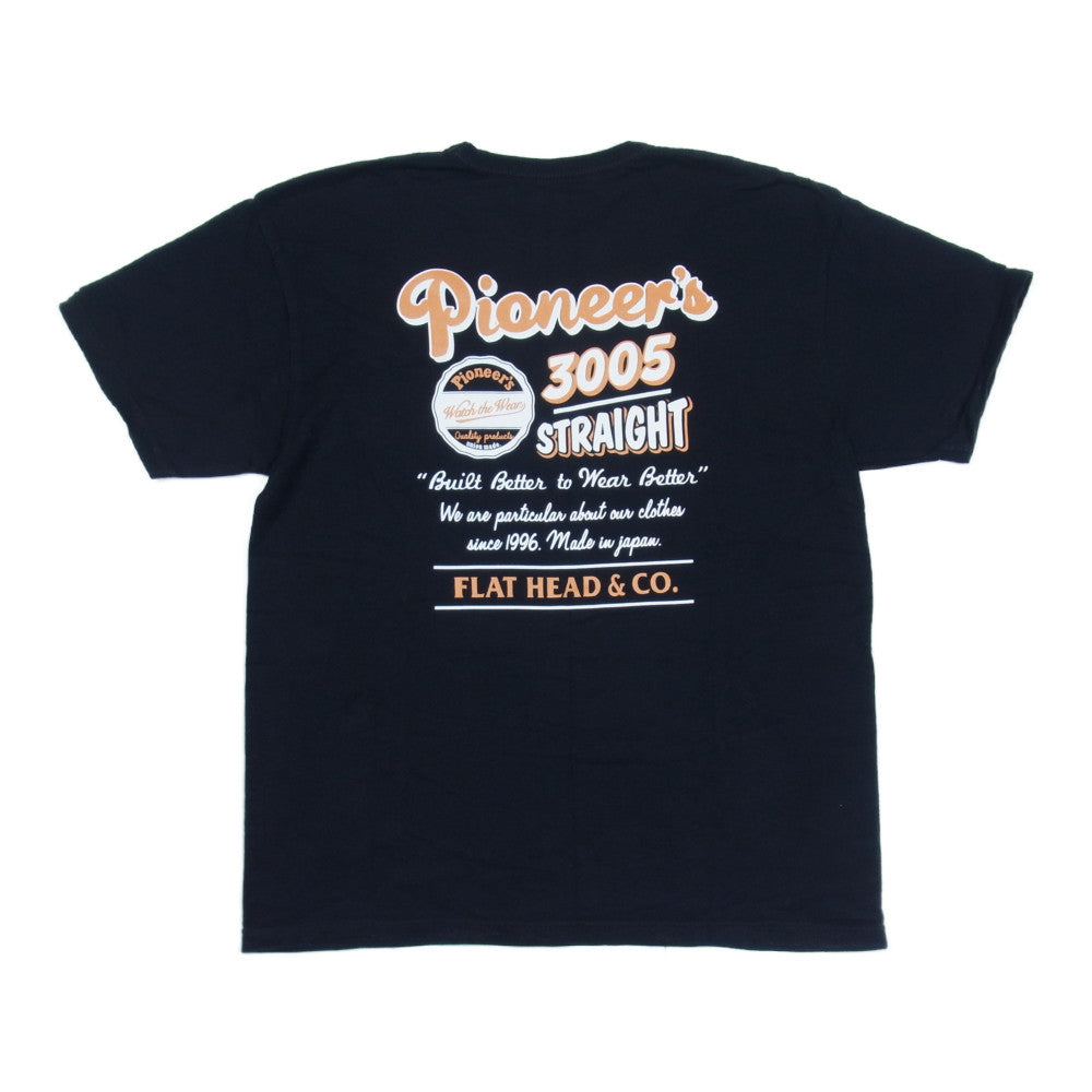 THE FLAT HEAD ザフラットヘッド Black Mint T シャツ ブラック系 40【中古】