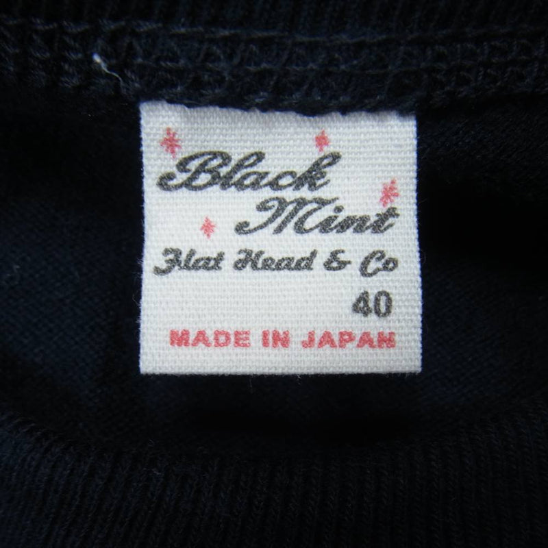 THE FLAT HEAD ザフラットヘッド Black Mint T シャツ ブラック系 40【中古】