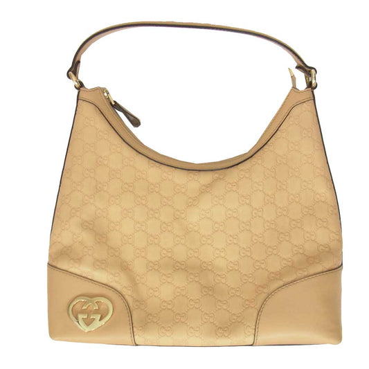 GUCCI グッチ 257070 グッチシマ ラブリー ショルダー ベージュ系【中古】