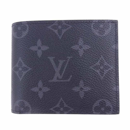 LOUIS VUITTON ルイ・ヴィトン M62545 モノグラム エクリプス ポルトフォイユ マルコ NM ブラック系【美品】【中古】