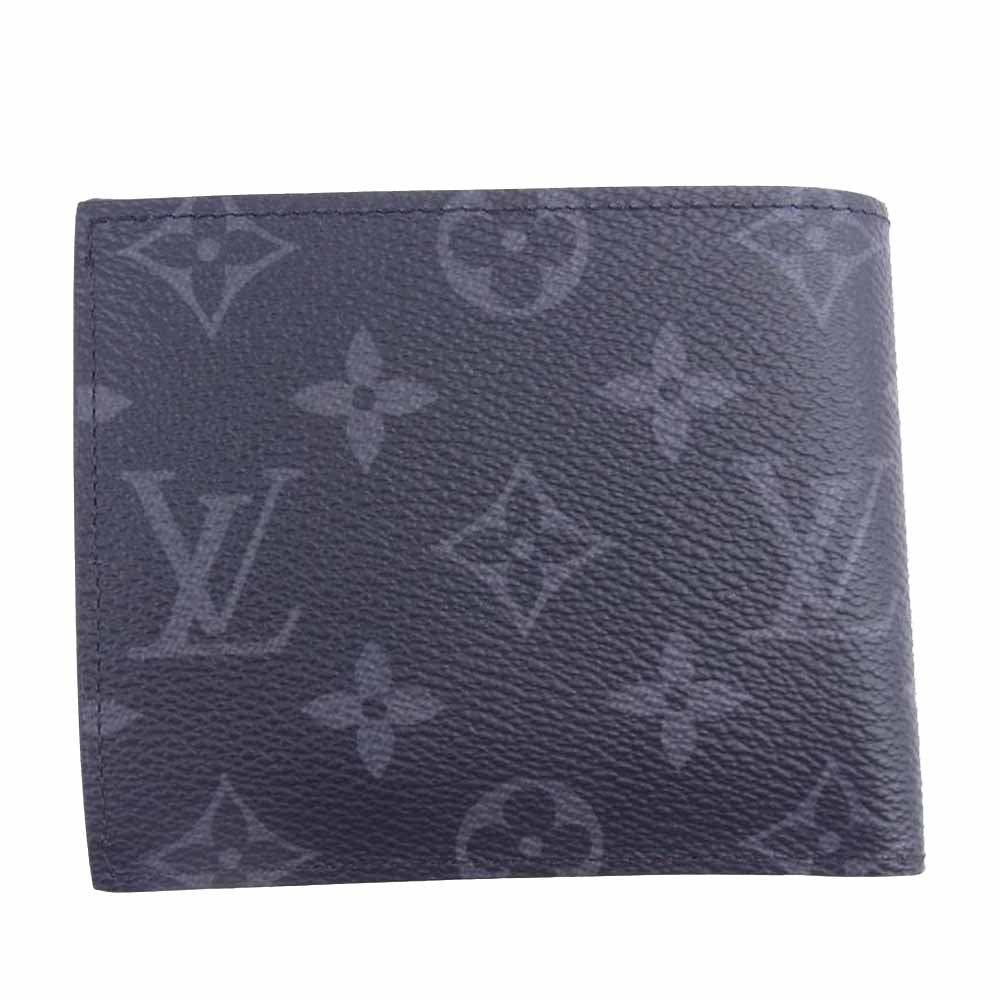 LOUIS VUITTON ルイ・ヴィトン M62545 モノグラム エクリプス ポルトフォイユ マルコ NM ブラック系【美品】【中古】