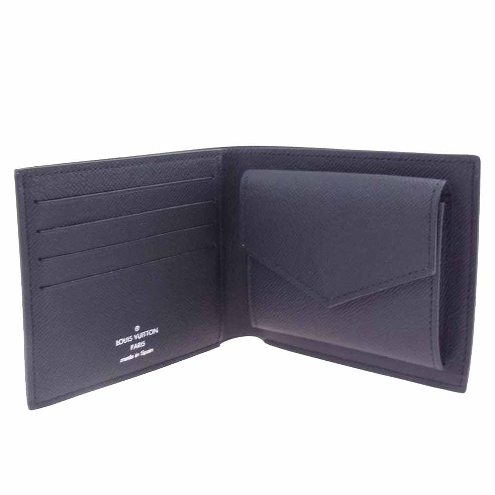 LOUIS VUITTON ルイ・ヴィトン M62545 モノグラム エクリプス ポルトフォイユ マルコ NM ブラック系【美品】【中古】