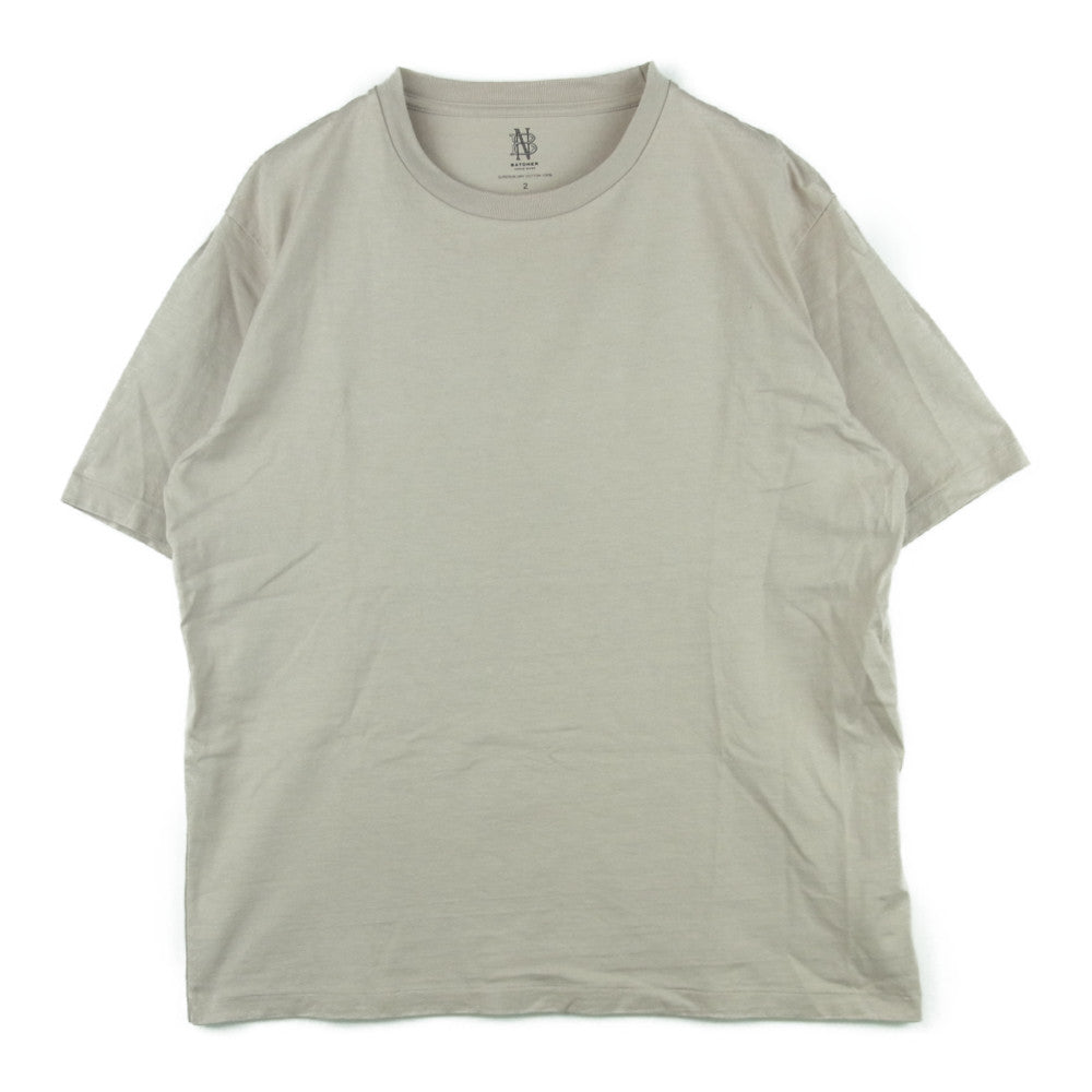 バトナー 21SS BN-21SM-046 GIZA 87 PACK T-SHIRT ギザ クルーネック 半袖 パック Tシャツ カットソー ベージュ系 2【中古】