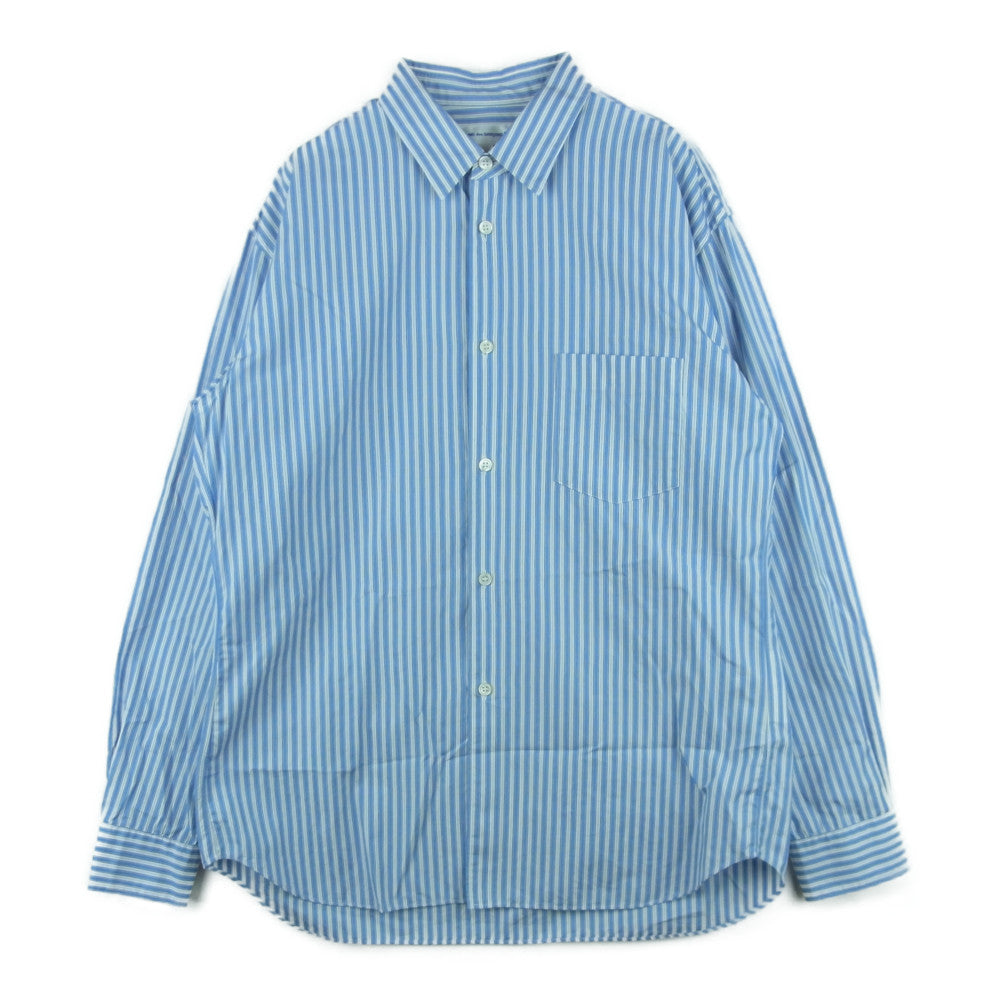 COMME des GARCONS コムデギャルソン SHIRT FOREVER フォーエバー 17SS CDGS2ST フランス製 ライン ストライプ 長袖 シャツ ライトブルー系 ホワイト系 S【中古】