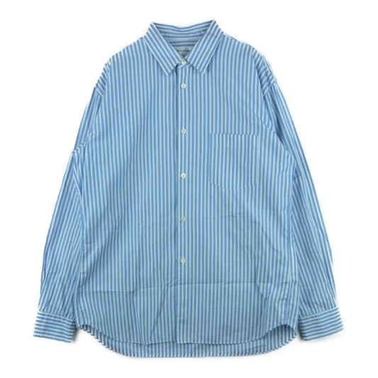 COMME des GARCONS コムデギャルソン SHIRT FOREVER フォーエバー 17SS CDGS2ST フランス製 ライン ストライプ 長袖 シャツ ライトブルー系 ホワイト系 S【中古】