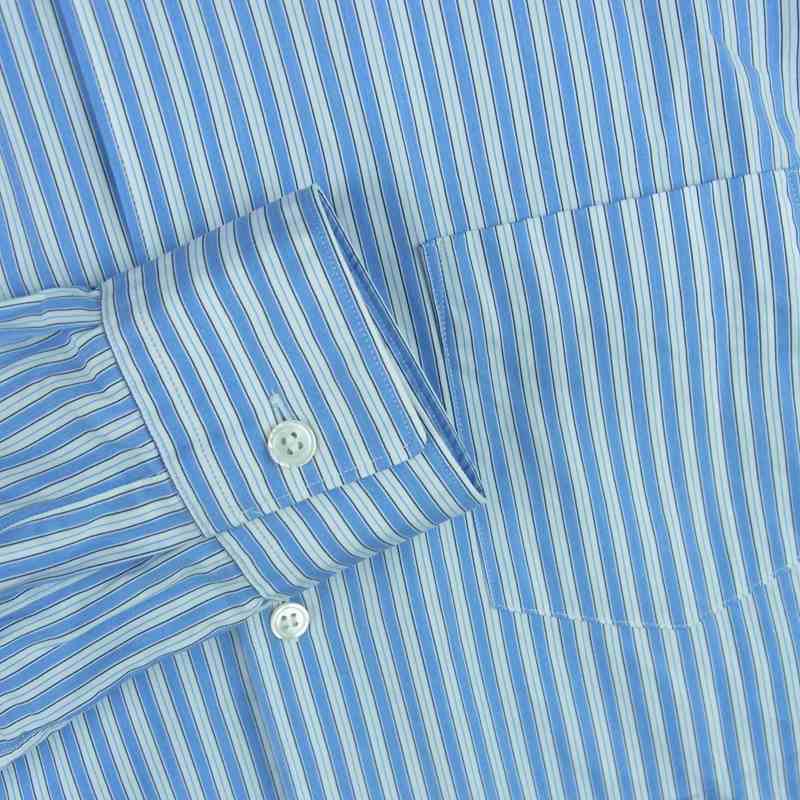 COMME des GARCONS コムデギャルソン SHIRT FOREVER フォーエバー 17SS CDGS2ST フランス製 ライン ストライプ 長袖 シャツ ライトブルー系 ホワイト系 S【中古】