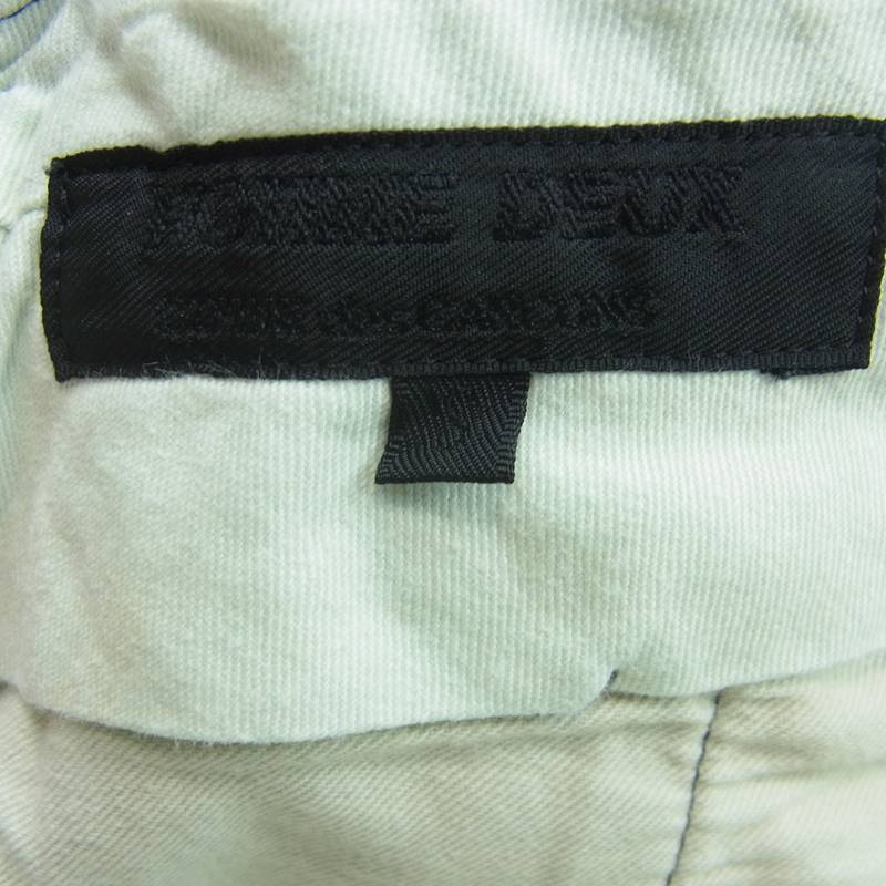 COMME des GARCONS コムデギャルソン DT-P034 HOMME DEUX オムドゥ AD2017 ポリ縮絨 製品染め イージー テーパード パンツ ダークネイビー系 S【中古】