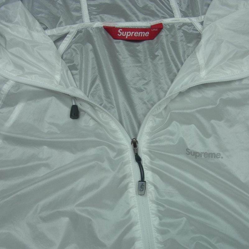 Supreme シュプリーム 22SS RIPSTOP HOODED WINDSHELL リップストップ フード ウィンド シェル ジャケット ホワイト系 L【新古品】【未使用】【中古】