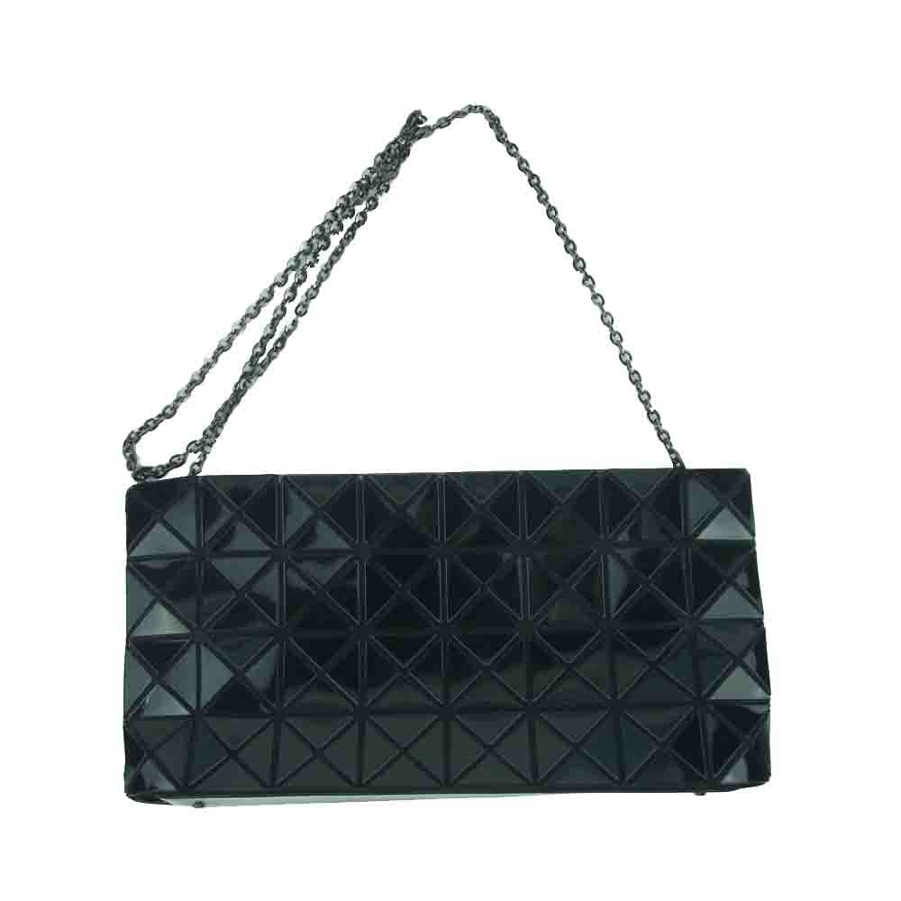 ISSEY MIYAKE イッセイミヤケ BB57-AG041 BAOBAO バオバオ チェーン ショルダー 2WAY クラッチ バッグ ブラック系【中古】