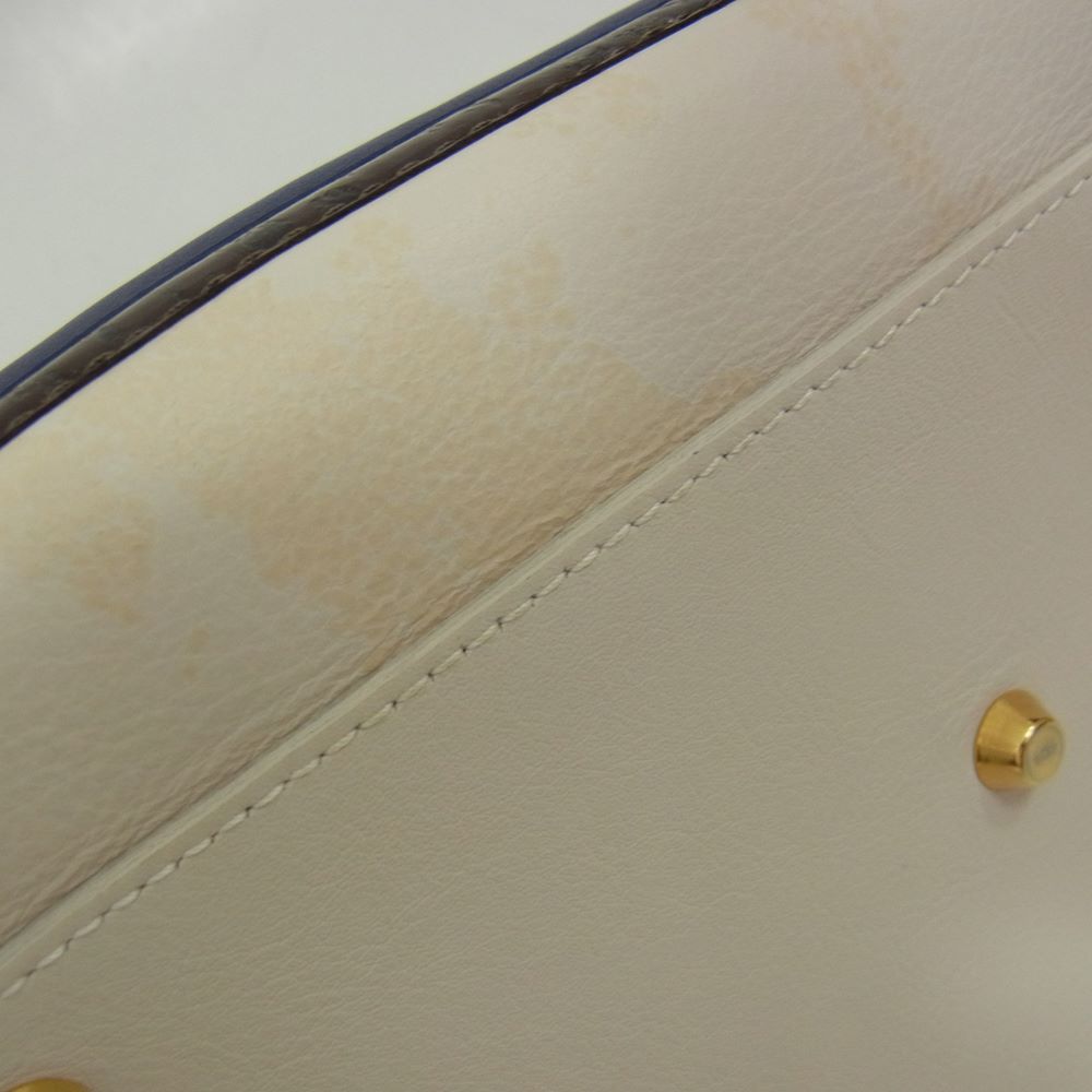 Furla フルラ CANDY キャンディ ミニ ボストンバッグ ネイビー系【中古】