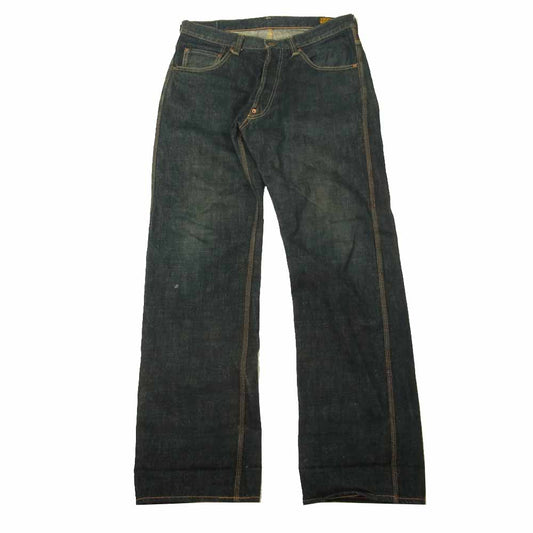 トロフィークロージング 1604 Waist Overalls Dirt Denim ウエスト オーバーオールズ ダート デニム パンツ インディゴブルー系 34【中古】