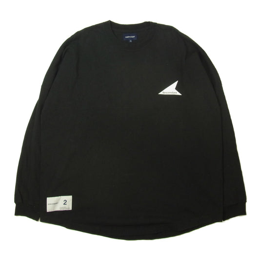 DESCENDANT ディセンダント CETUS JERSEY LS シータス ジャージー バックロゴ 長袖 Tシャツ ダークネイビー系 2【中古】