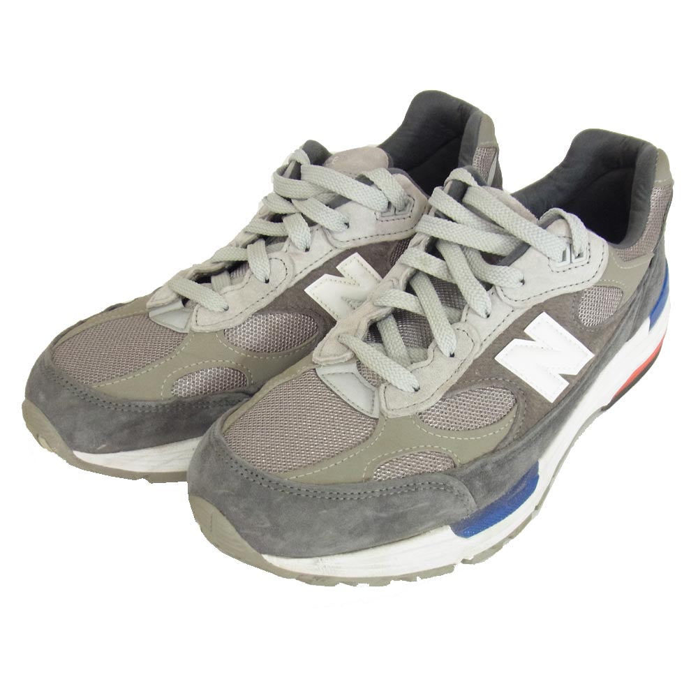 NEW BALANCE ニューバランス M992AG USA製 M992AG スニーカー ランニングシューズ グレー系 27.5cm【中古】
