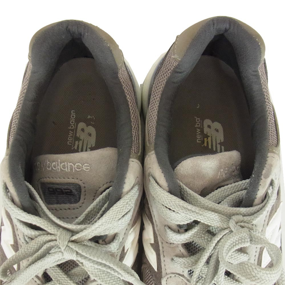 NEW BALANCE ニューバランス M992AG USA製 M992AG スニーカー ランニングシューズ グレー系 27.5cm【中古】