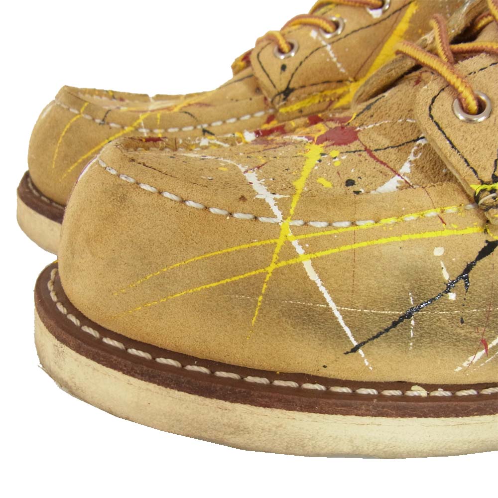 RED WING レッドウィング 8173  IRISH SETTER IS FLAGS アイリッシュセッター フラッグス 四角犬タグ モックトゥ ブーツ ベージュ系 8 1/2E【中古】