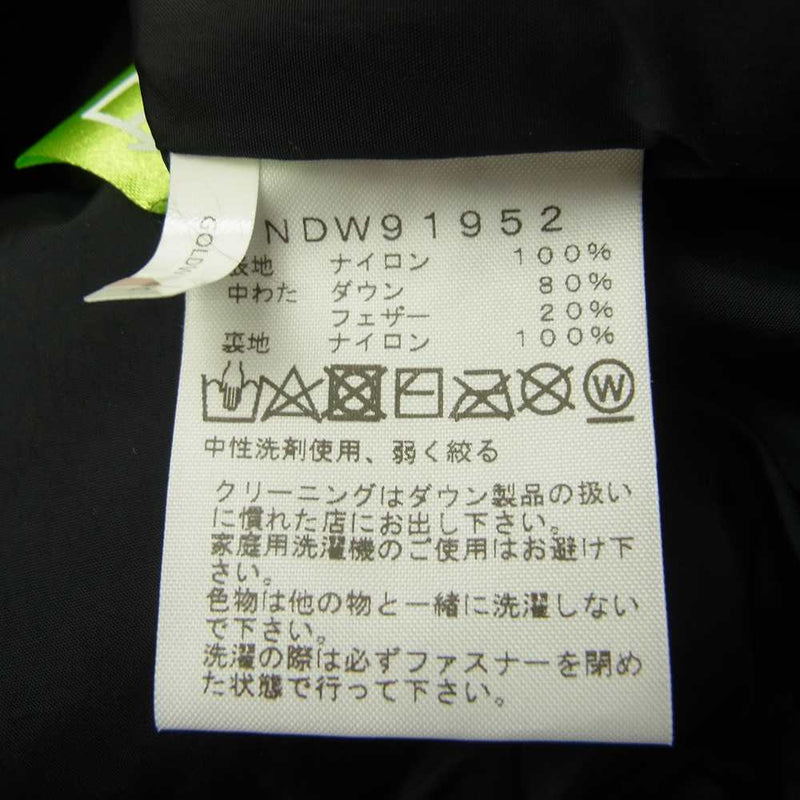 THE NORTH FACE ノースフェイス NDW91952 SHORT NUPTSE JACKET ショートヌプシ ダウン ジャケット ブラック系 M【新古品】【未使用】【中古】