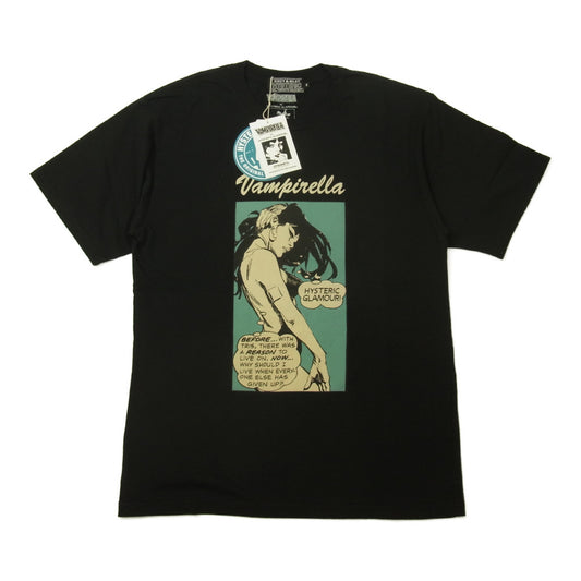 HYSTERIC GLAMOUR ヒステリックグラマー 22SS 02222CT01 VAMPIRELLA ヴァンピレラ プリント 半袖 Tシャツ ブラック系 S【新古品】【未使用】【中古】
