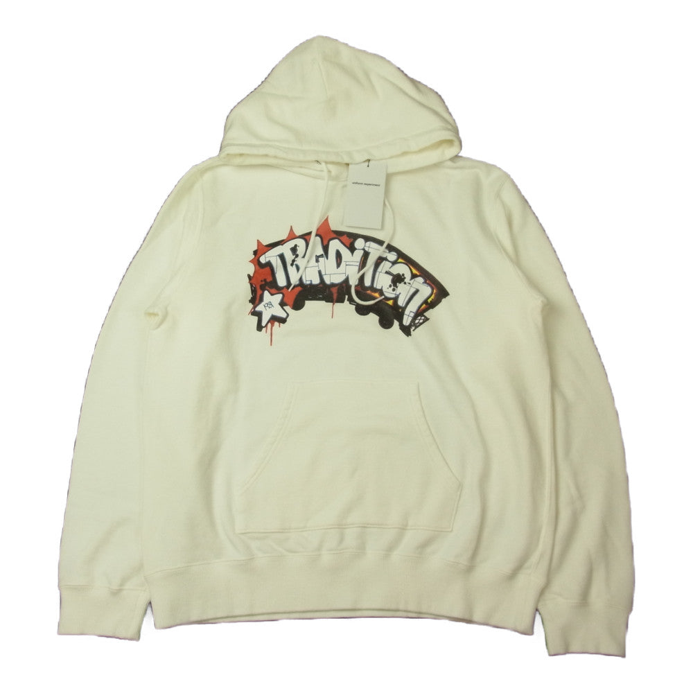 uniform experiment ユニフォームエクスペリメント UE-220003 DONDI PULLOVER SWEAT HOODIE ドンディ グラフィティ パーカー フーディー ホワイト ホワイト系 1【新古品】【未使用】【中古】